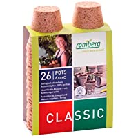 26x Macetas redondas de fibra de coco biodegradable Romberg Classic Pots (6cm)
